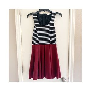 Altar’d State Tank Above Knee Black Maroon Dress Medium